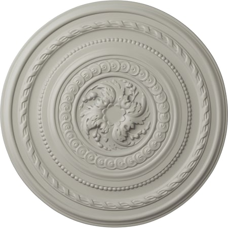 Ekena Millwork Pearl Ceiling Medallion (Fits Canopies up to 1 7/8"), Hand-Painted Pot of Cream, 26 1/4"OD x 1 1/2"P CM26PEPCF